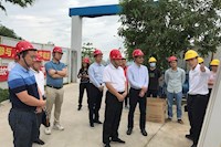 省住建廳席讓平調(diào)研員一行人員到排水第三分公司白藤廠進(jìn)行調(diào)研